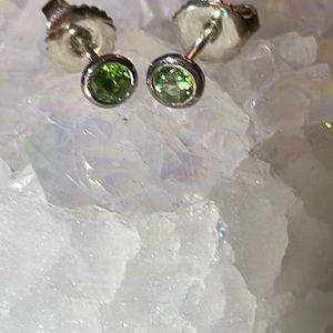 Merelani mint garnet earrings